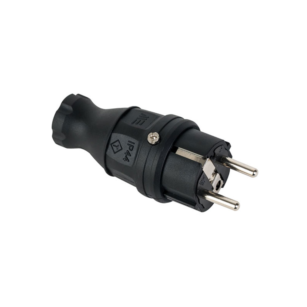 Düz Kauçuk Fiş 2P+E 220/240V 16A Fransız Tip (UPS) - 404002